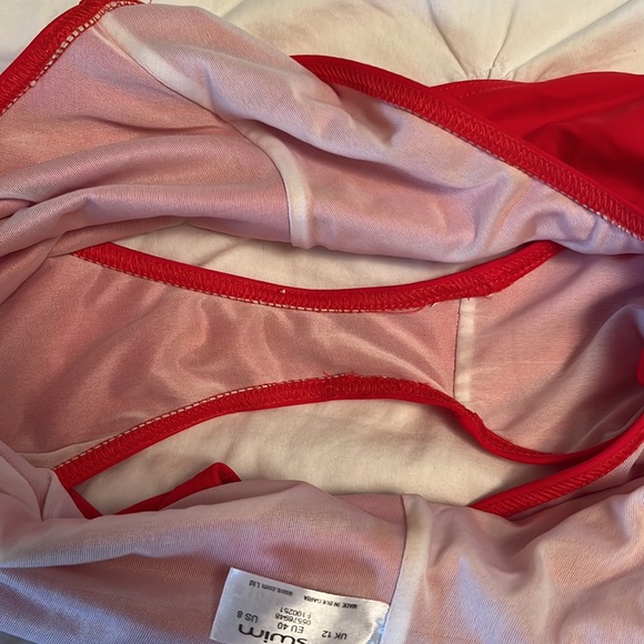 ASOS red one piece swim suit - Picture 4 of 4